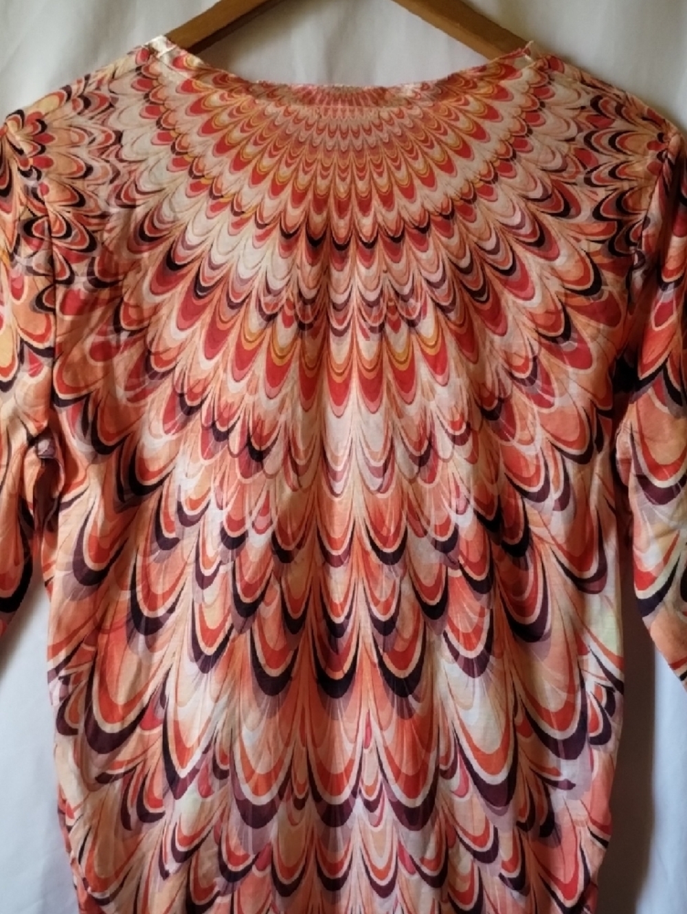 Chico's Pink Multi-Patterned Keyhole Tunic - Picture 10 of 14